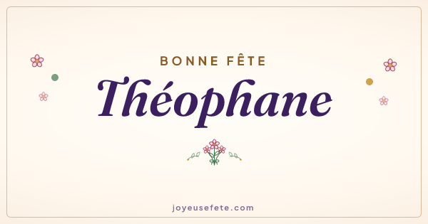 Image « Bonne fête Théophane » au format large