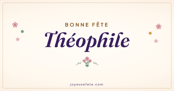 Image « Bonne fête Théophile » au format large