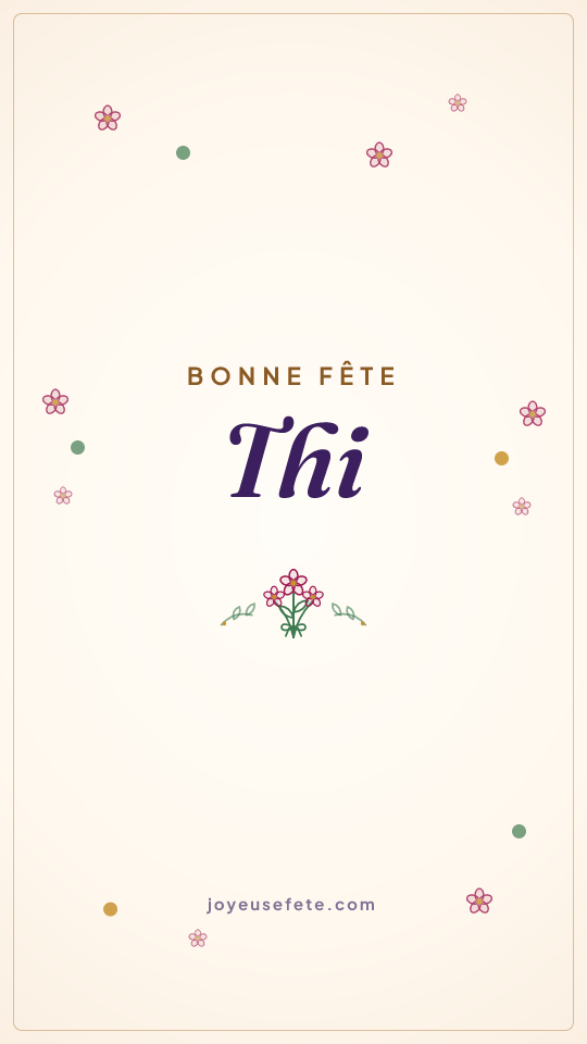 Image « Bonne fête Thi » au format story