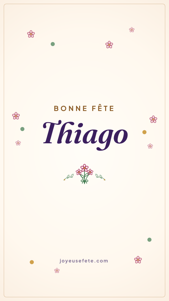 Image « Bonne fête Thiago » au format story