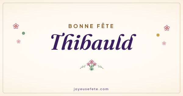 Image « Bonne fête Thibauld » au format large
