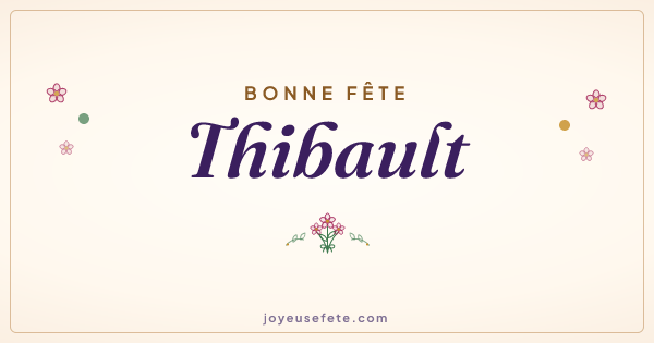 Image « Bonne fête Thibault » au format large