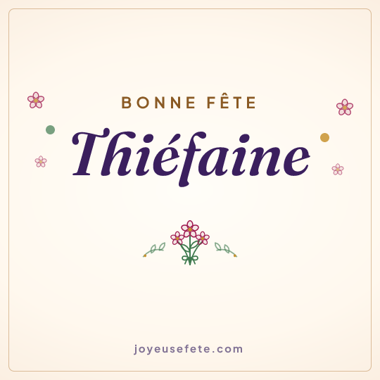 Image carrée « Bonne fête Thiéfaine » pour WhatsApp