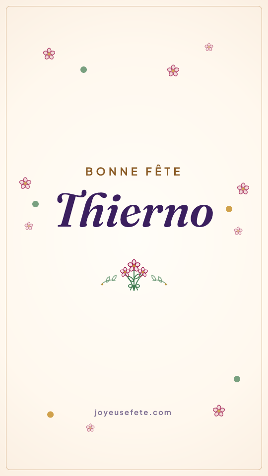 Image « Bonne fête Thierno » au format story