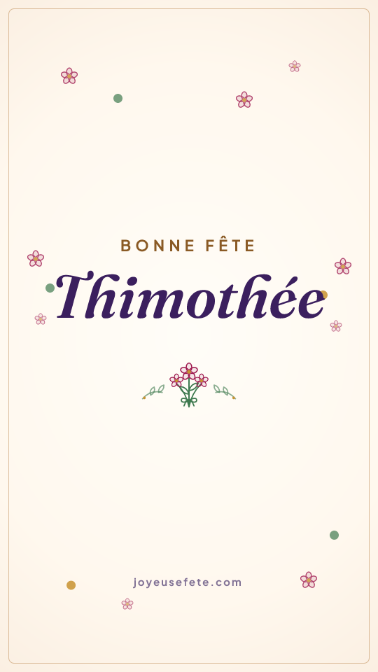 Image « Bonne fête Thimothee » au format story