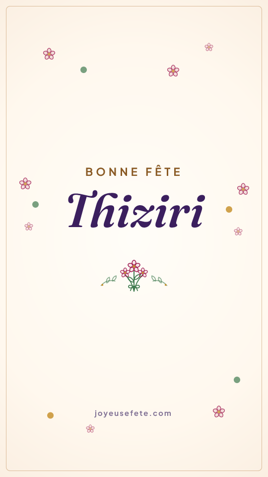 Image « Bonne fête Thiziri » au format story