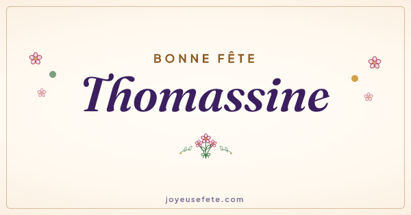 Image « Bonne fête Thomassine » au format large