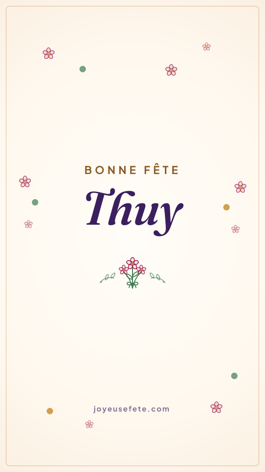 Image « Bonne fête Thuy » au format story