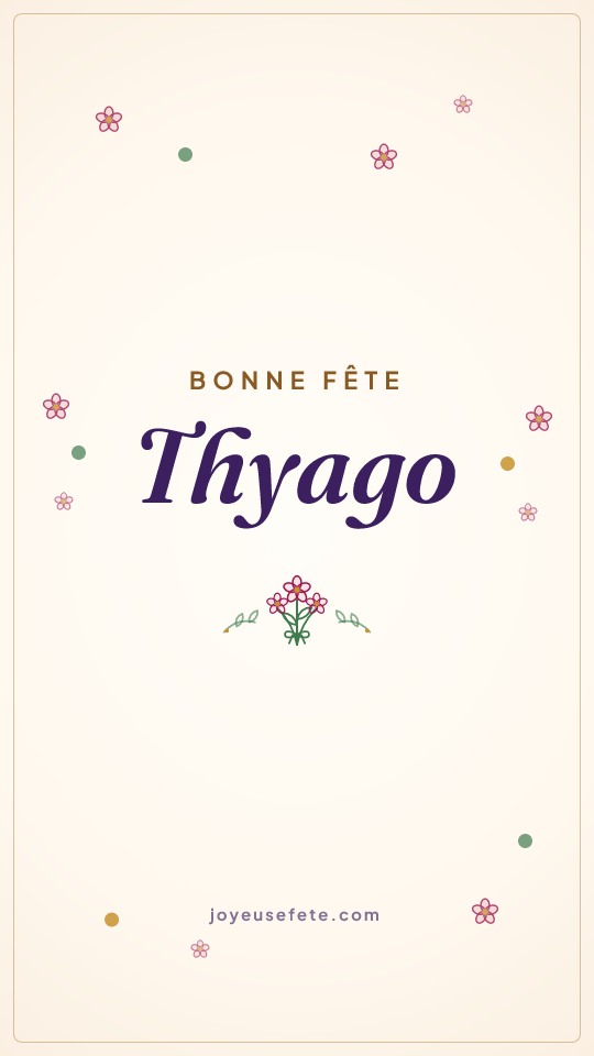 Image « Bonne fête Thyago » au format story