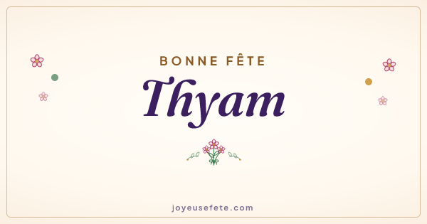 Image « Bonne fête Thyam » au format large