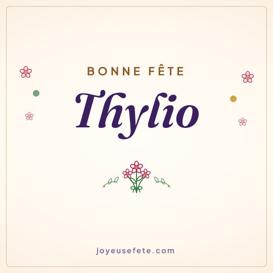 Image carrée « Bonne fête Thylio » pour WhatsApp