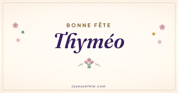 Image « Bonne fête Thyméo » au format large