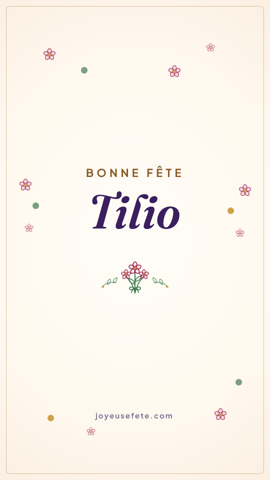 Image « Bonne fête Tilio » au format story