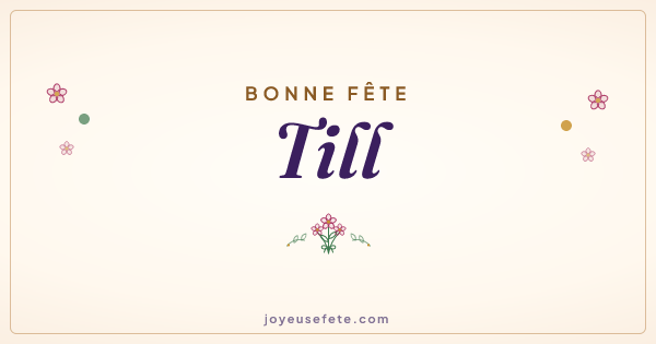Image « Bonne fête Till » au format large