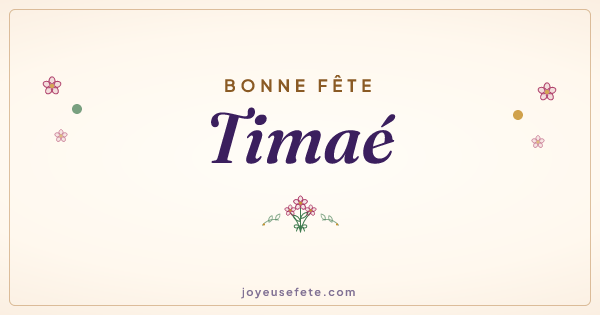 Image « Bonne fête Timaé » au format large