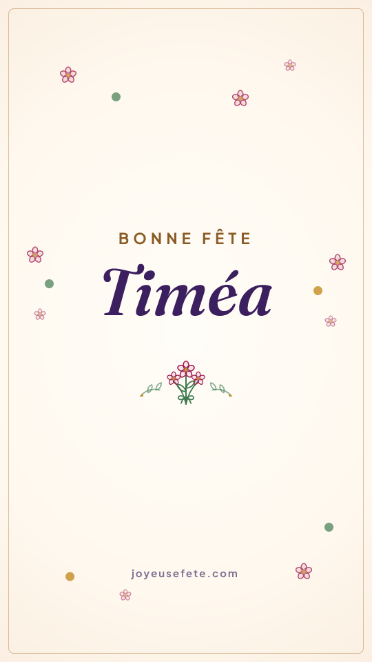 Image « Bonne fête Timéa » au format story