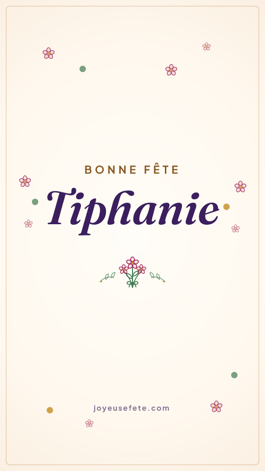 Image « Bonne fête Tiphanie » au format story