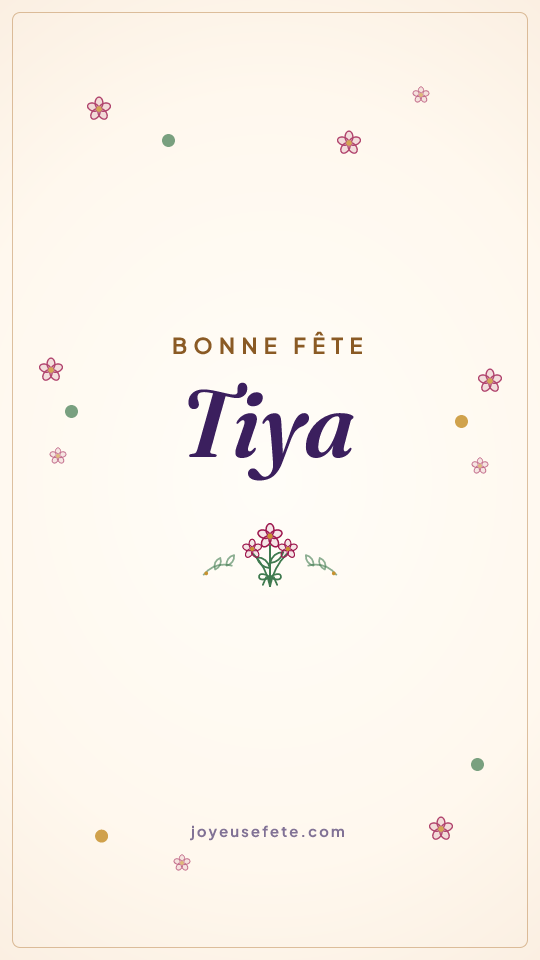 Image « Bonne fête Tiya » au format story