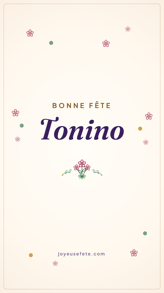 Image « Bonne fête Tonino » au format story