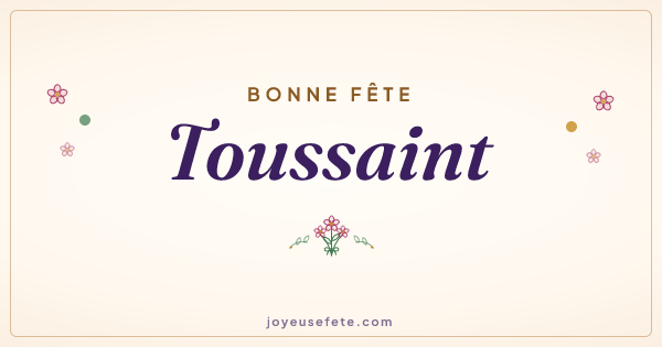 Image « Bonne fête Toussaint » au format large