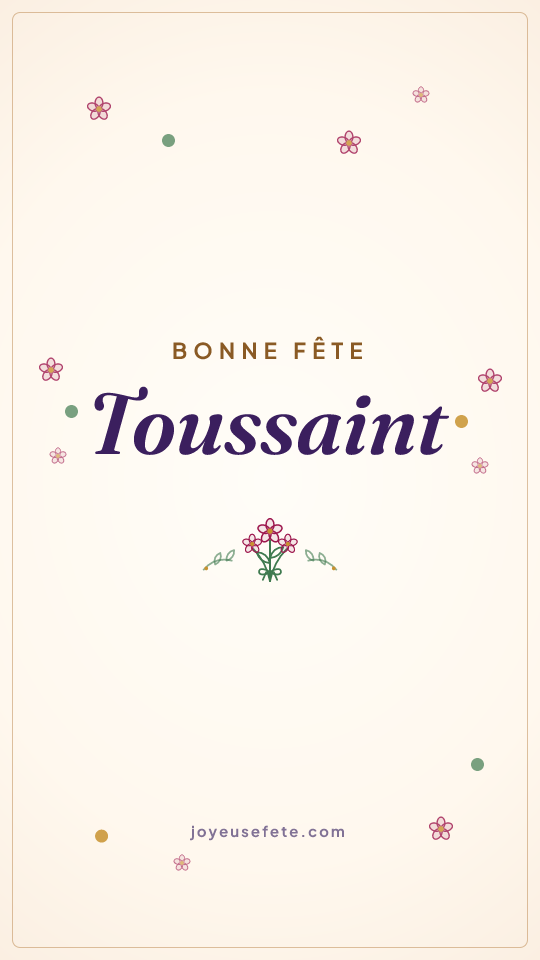 Image « Bonne fête Toussaint » au format story