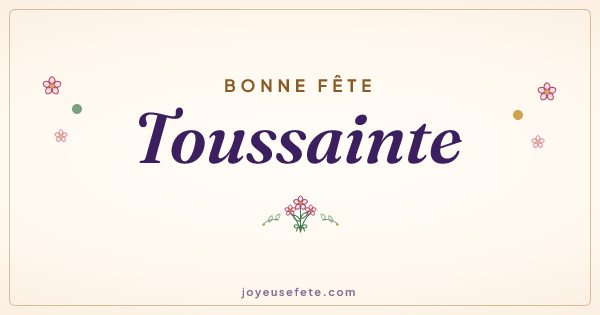 Image « Bonne fête Toussainte » au format large