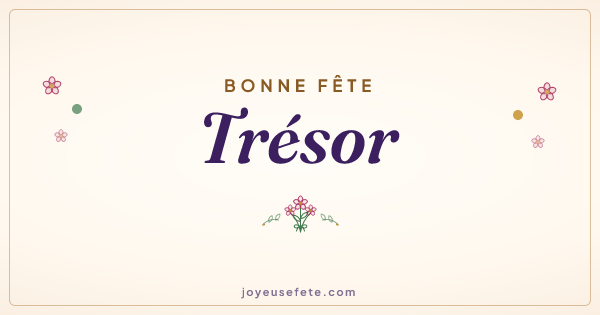 Image « Bonne fête Trésor » au format large