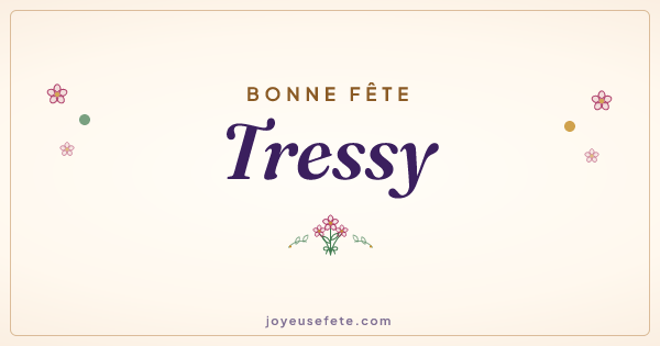 Image « Bonne fête Tressy » au format large