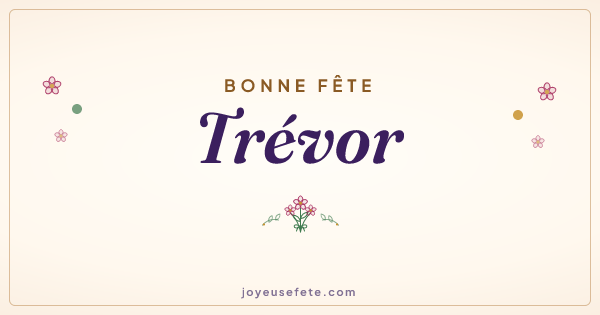 Image « Bonne fête Trévor » au format large