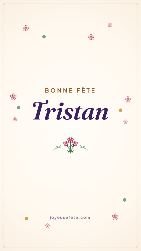 Image « Bonne fête Tristan » au format story