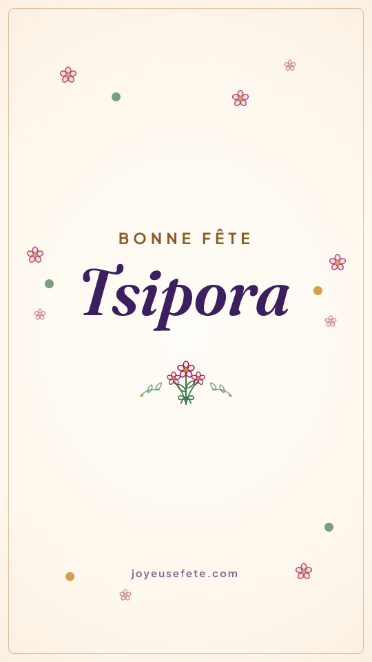 Image « Bonne fête Tsipora » au format story