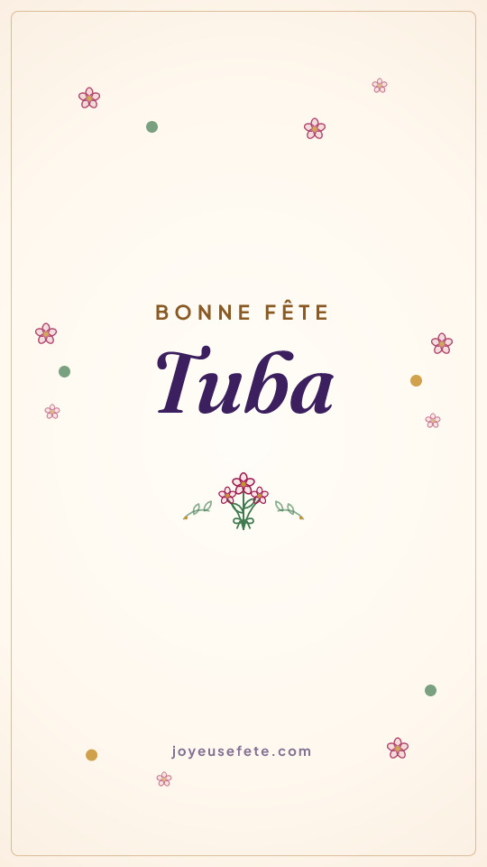 Image « Bonne fête Tuba » au format story