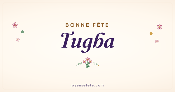 Image « Bonne fête Tugba » au format large