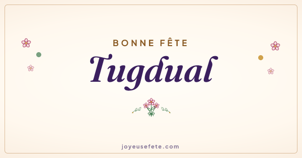 Image « Bonne fête Tugdual » au format large