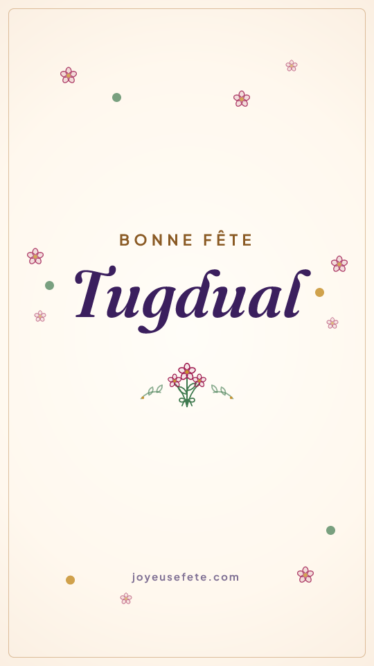 Image « Bonne fête Tugdual » au format story