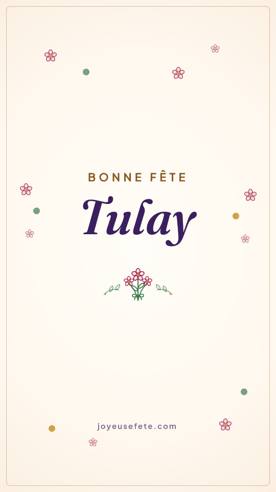 Image « Bonne fête Tulay » au format story