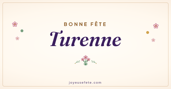 Image « Bonne fête Turenne » au format large