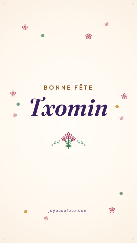 Image « Bonne fête Txomin » au format story