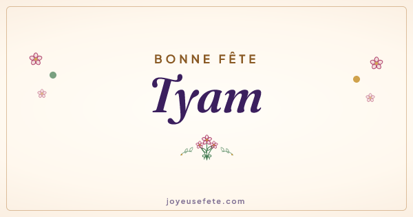 Image « Bonne fête Tyam » au format large