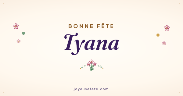 Image « Bonne fête Tyana » au format large