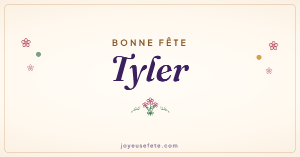 Image « Bonne fête Tyler » au format large