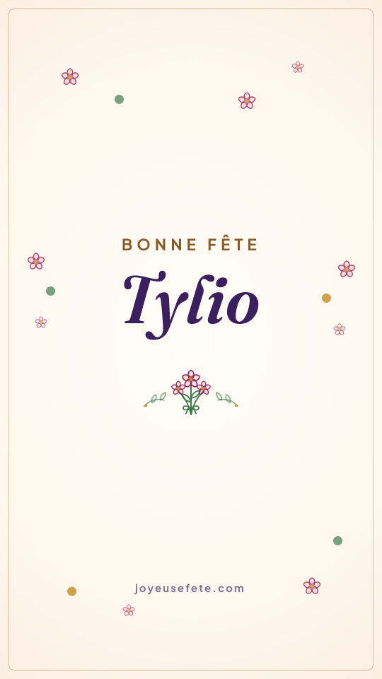 Image « Bonne fête Tylio » au format story