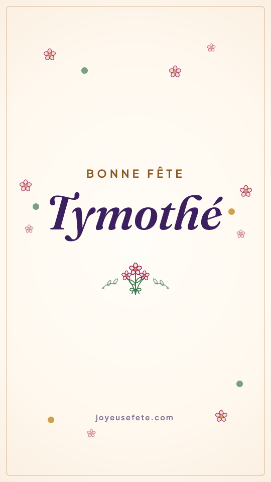 Image « Bonne fête Tymothé » au format story