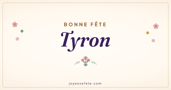 Image « Bonne fête Tyron » au format large