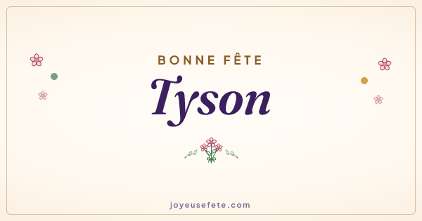 Image « Bonne fête Tyson » au format large