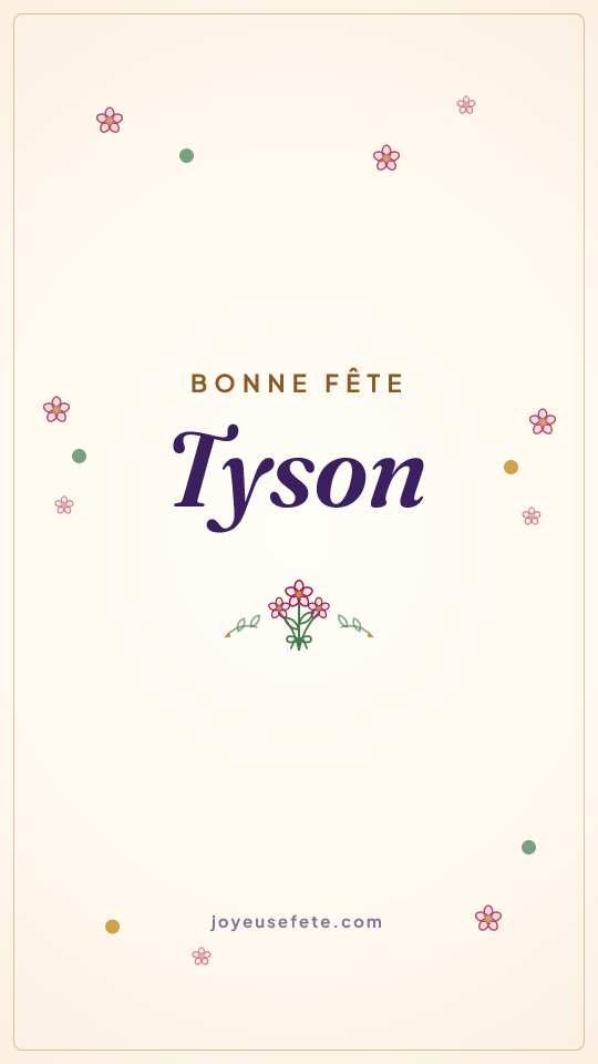 Image « Bonne fête Tyson » au format story