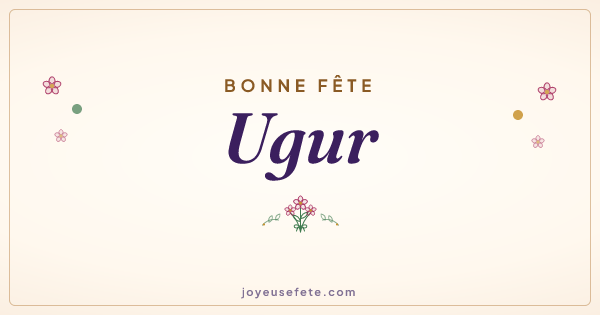 Image « Bonne fête Ugur » au format large
