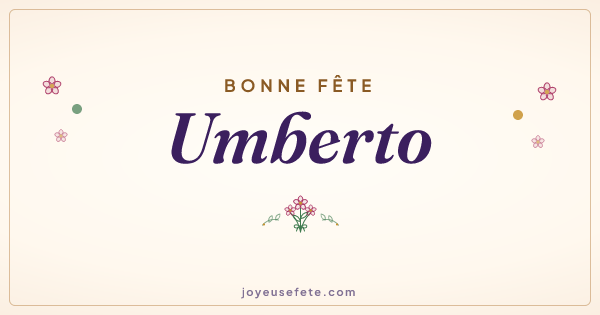Image « Bonne fête Umberto » au format large
