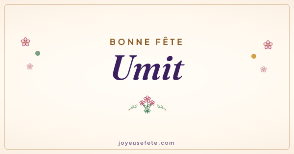 Image « Bonne fête Umit » au format large