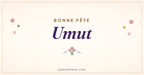 Image « Bonne fête Umut » au format large